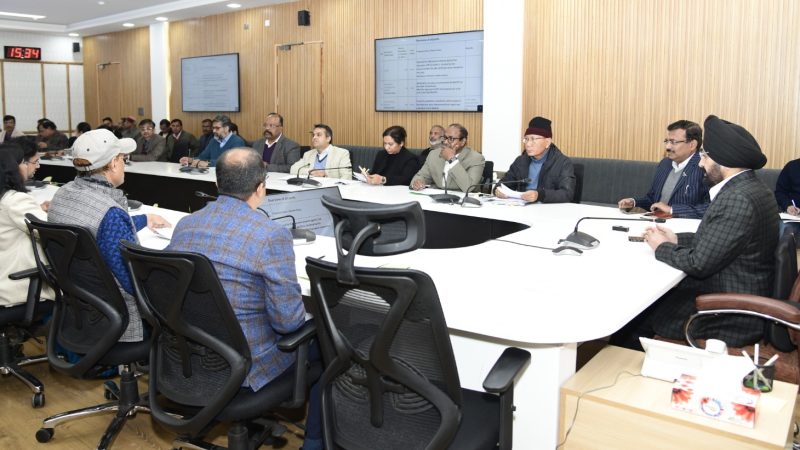 मुख्य सचिव ने सचिवालय में वित्तीय वर्ष 2023-24 के लिए पूंजीगत निवेश के लिए राज्यों को विशेष सहायता योजना की प्रगति की हुई समीक्षा।