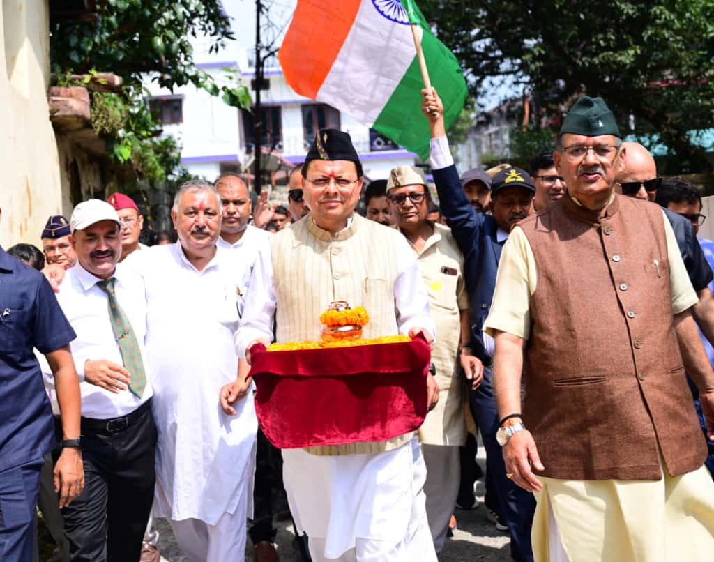 मुख्यमंत्री ने किया शहीद सम्मान यात्रा 2 का शुभारम्भ,शहीद सम्मान यात्रा उन अमर बलिदानियों को समर्पित है, जिनकी शौर्यगाथा और बलिदान सदैव हमें प्रेरणा देते रहेंगे।